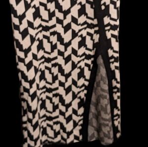 Future Collective Skirt Womens Plus 1X High Rise Slit Pencil Knit Stretch Midi